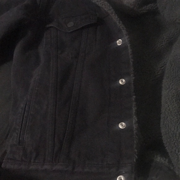 Levi's Sherpa Trucker Jacket Small Black - Picture 4 of 4